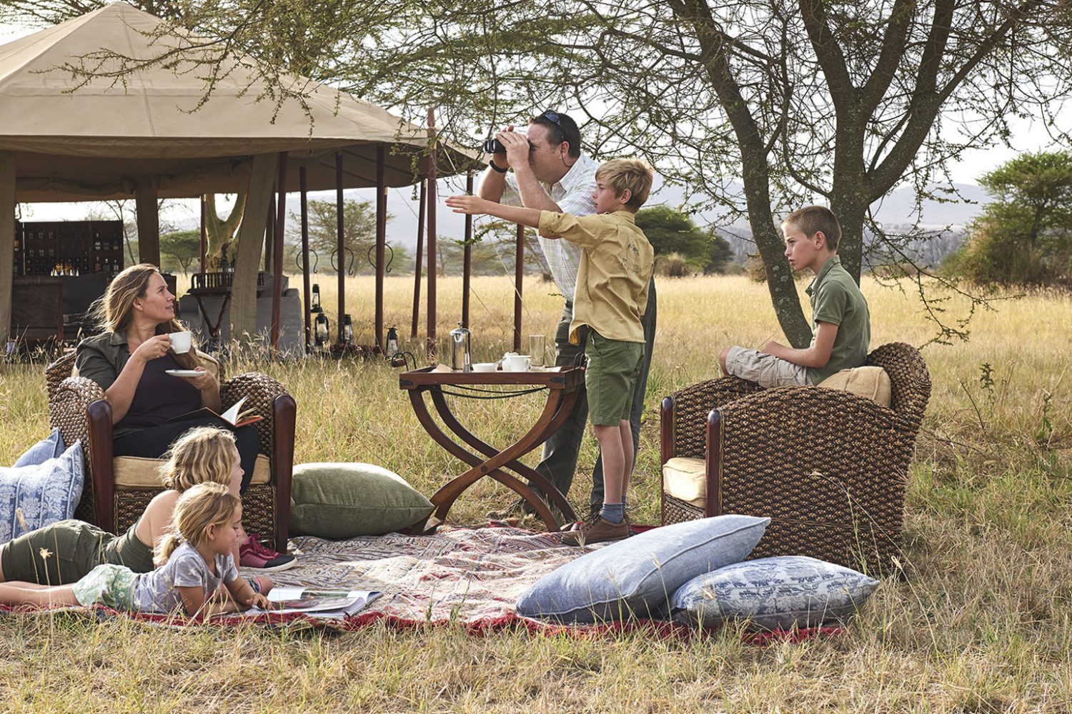 Family at Serengeti Safari